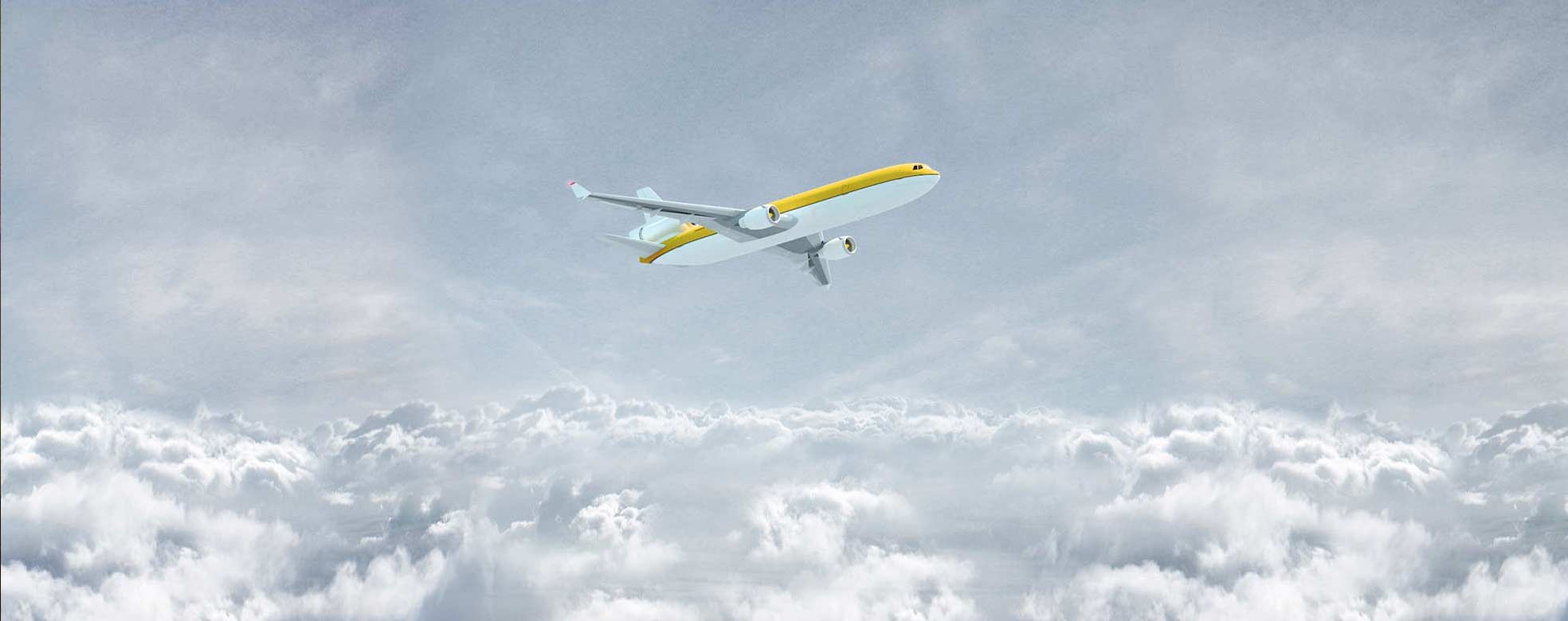 Flugzeug im Himmel